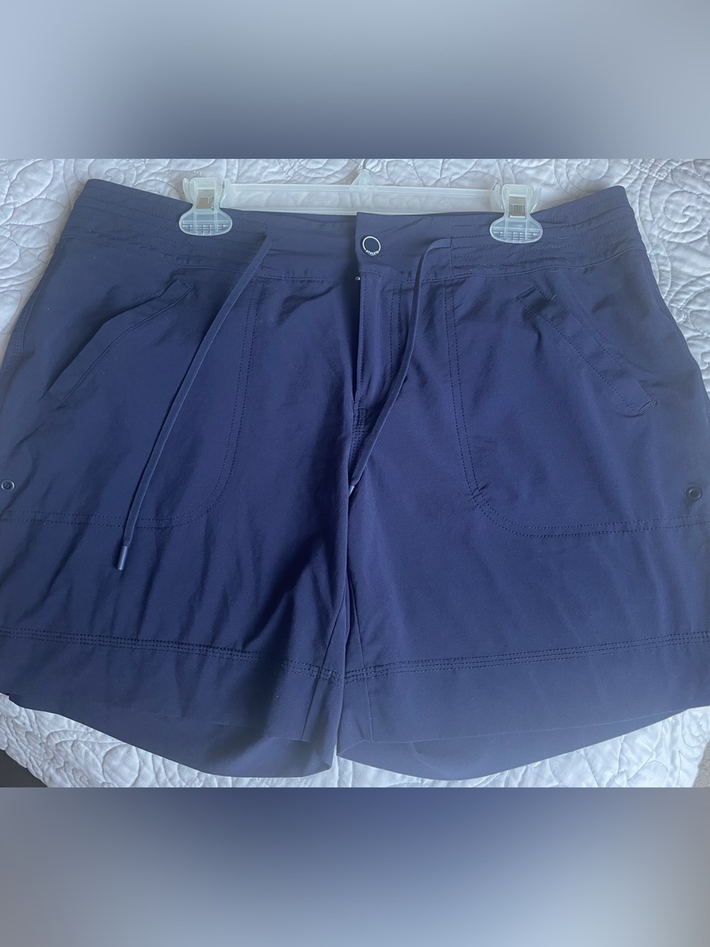 Navy Athleta  Lightweight Drawstring Shorts size 14 NWOT
